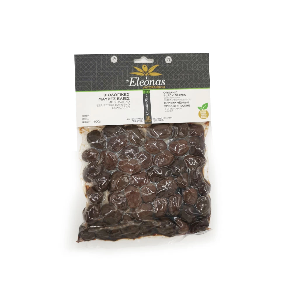 Masline - Masline Negre Bio In Vid (400 Gr) (Bio Grecia, Gr-Bio-03)