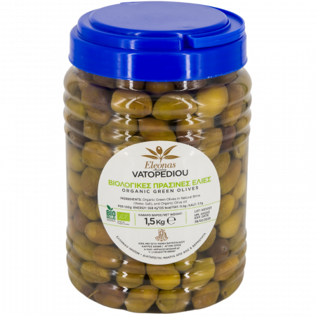Masline - Masline Verzi Bio In Saramura 1,4 Kg (Bio Hellas, Gr-Bio-03)
