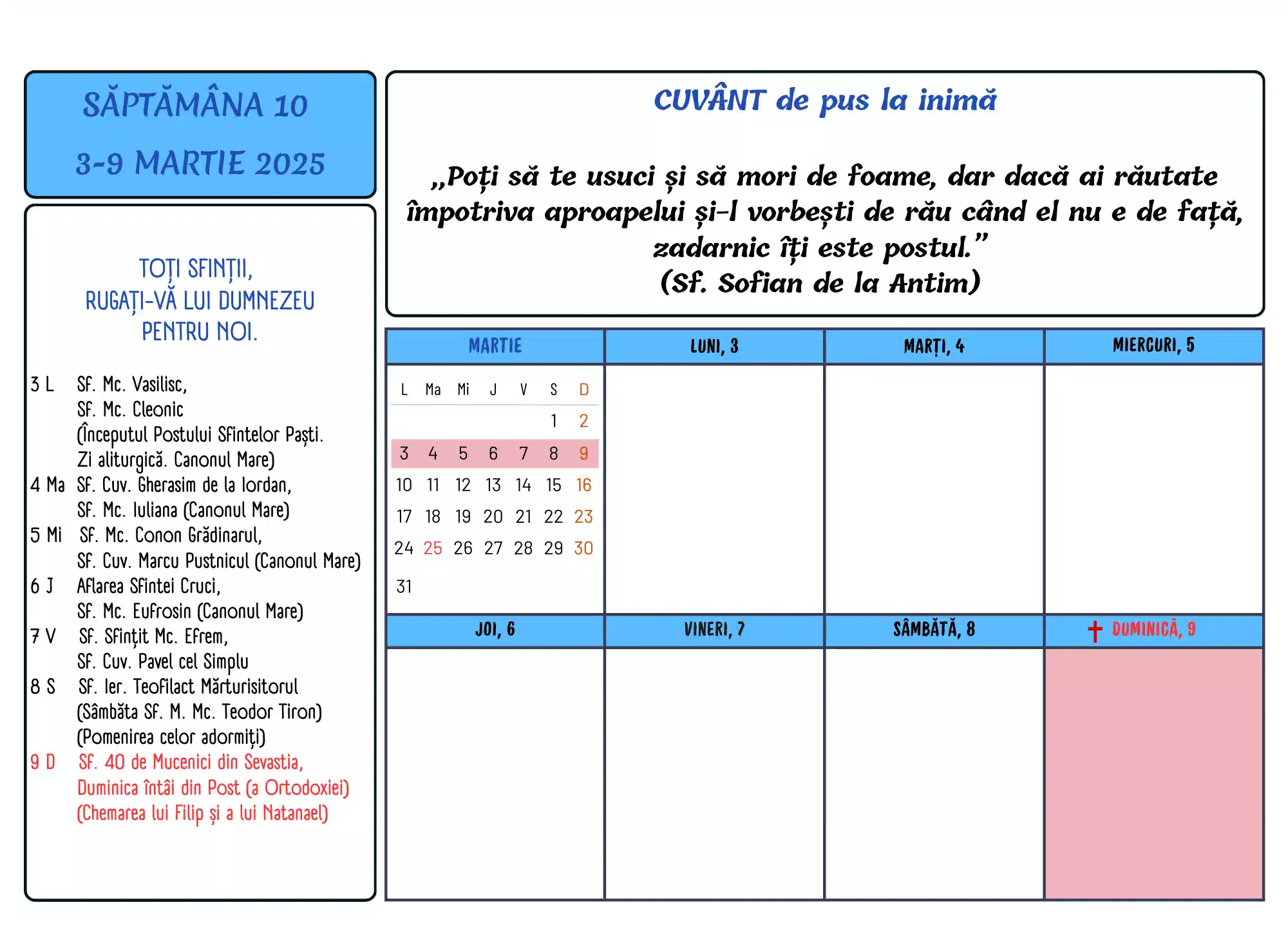 Cu ce mă ajută un planificator săptămânal?