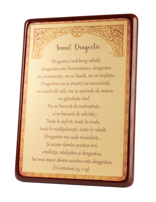 Tablou text ,,Imnul dragostei'' [2]