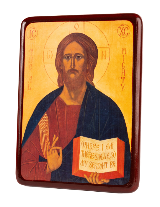 Icoană Hristos (pictat de Sf. Sofronie de la Essex), 19x24 cm [2]