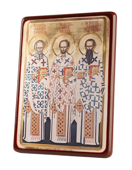 Icoană Sf. Trei Ierarhi (Vasile cel Mare, Grigorie Teologul și Ioan Gură de Aur) [2]