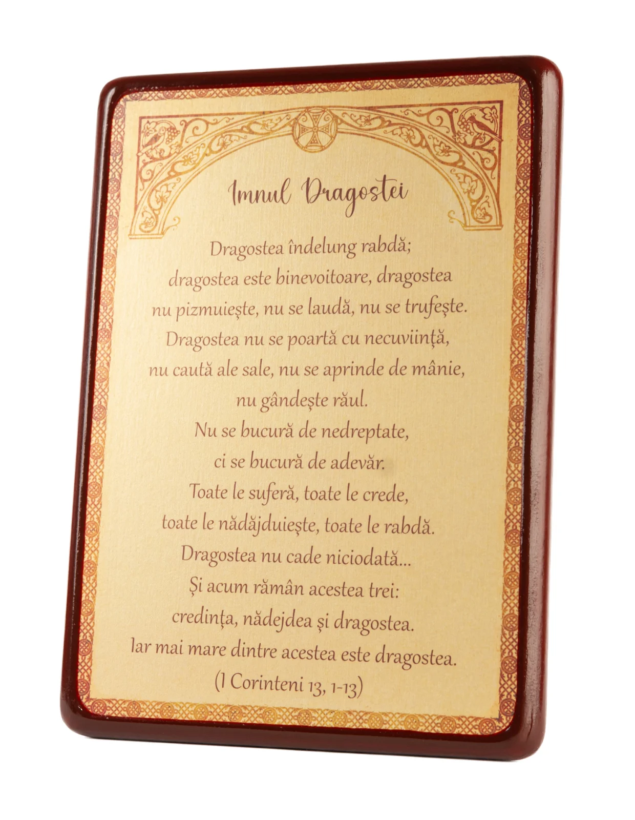 Tablou text ,,Imnul dragostei'' [2]