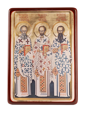 Icoane ale Sărbătorilor - Icoană Sf. Trei Ierarhi (Vasile cel Mare, Grigorie Teologul și Ioan Gură de Aur)