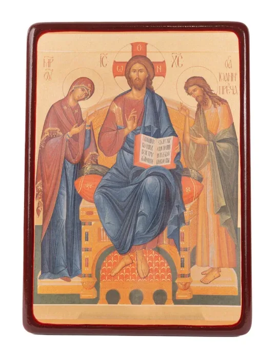 Alte icoane ortodoxe - Icoană Deisis (Hristos, Maica Domnului și Sf. Prooroc Ioan Botezătorul)
