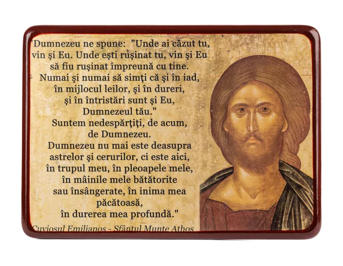 Alte icoane ortodoxe - Icoană/ Tablou text Despre durere
