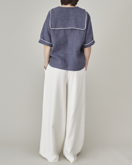 Pantaloni de dama eleganti, pentru ocazii, din matase naturala premium [2]