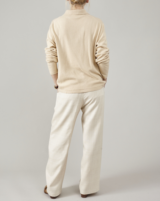 Pantaloni de dama eleganti, pentru ocazii, din matase naturala premium [7]