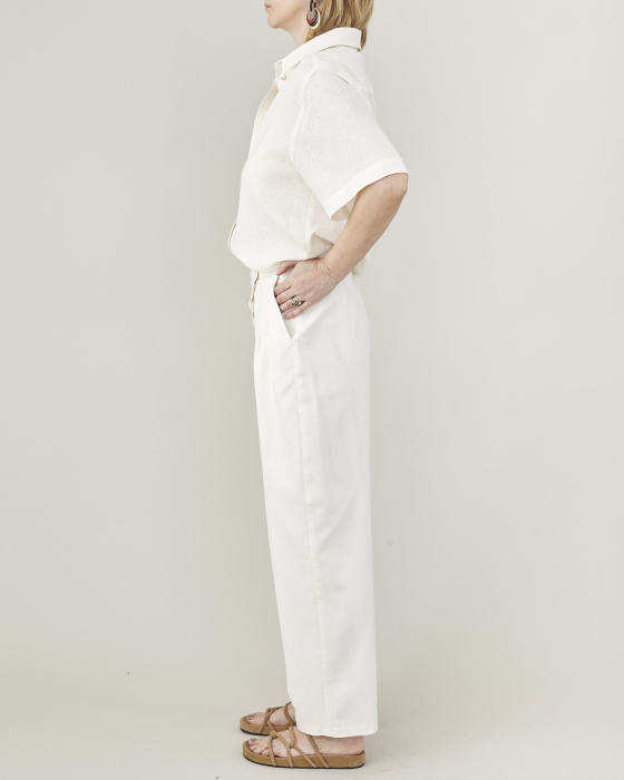 Pantaloni de dama eleganti, pentru ocazii, din matase naturala premium [9]