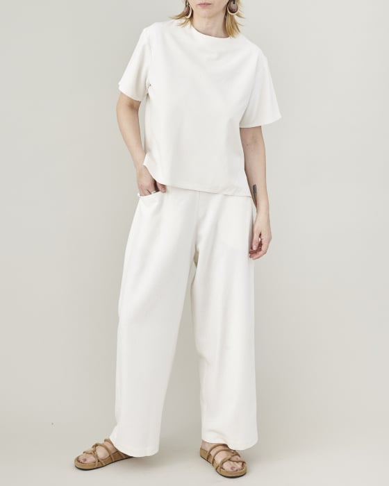 Pantaloni de vară bufanți, conici, cu pliuri și talie înaltă, din țesătură de in [2]