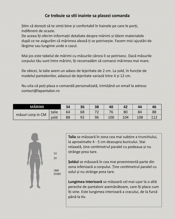 Pantaloni de damă drepți, lejeri, din stofă de lână kaki [10]