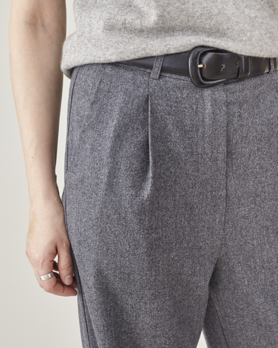 pantaloni dama stofa lana gri [5]