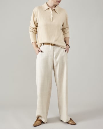 Toți pantalonii - Pantaloni de dama eleganti, pentru ocazii, din matase naturala premium