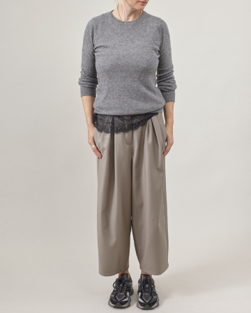 Pantaloni damă bufanti, stofa de lana 100% [5]