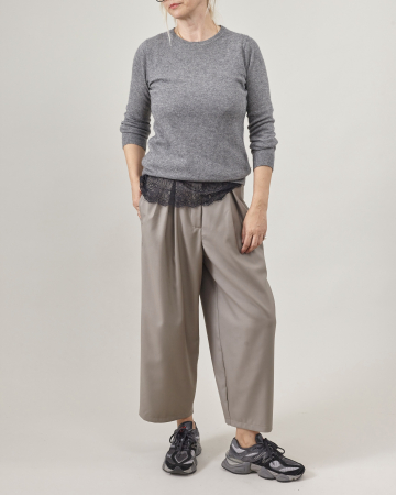 Pantaloni damă bufanti, stofa de lana 100% [1]