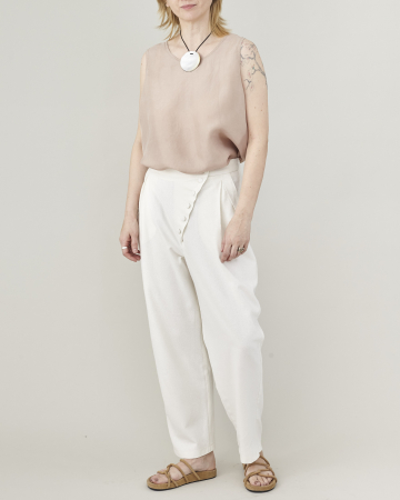 Pantaloni de dama eleganti, pentru ocazii, din matase naturala premium [2]