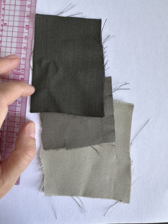 Pantaloni de damă drepți, lejeri, din stofă de lână kaki [8]