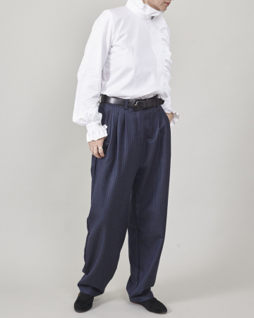 Pantaloni eleganti femei din stofa de lana 100% [7]