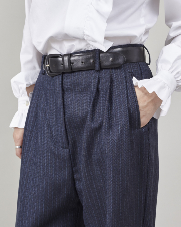 Pantaloni eleganti femei din stofa de lana 100% [2]