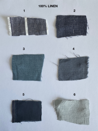 Pantaloni lejeri, din tesatura de in, cu dungi pentru femei [6]