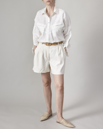 Pantaloni de Vară - Pantaloni de damă scurți din mătase naturală