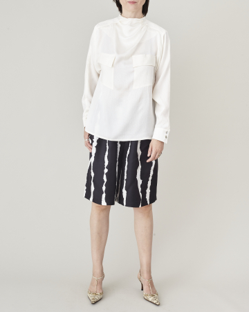 Pantaloni de Vară - Pantaloni de damă scurți eleganti din mătase naturală