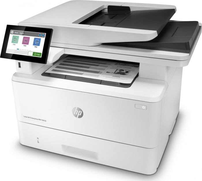 Imprimantă Laser HP LaserJet Enterprise M430f, Monocrom, Duplex, A4, 38 ppm, USB, Ethernet, 1200 x 1200 DPI, White [2]