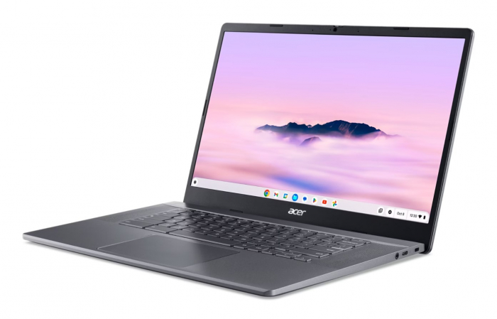 Laptop Acer Chromebook Plus 515, 15.6 inch, Intel® Core™ i5 1235U pana la 4.4 GHz, 8 GB RAM LPDDR5x, 512 GB SSD, Intel Iris Xᵉ Graphics, Free Dos, Grey [3]