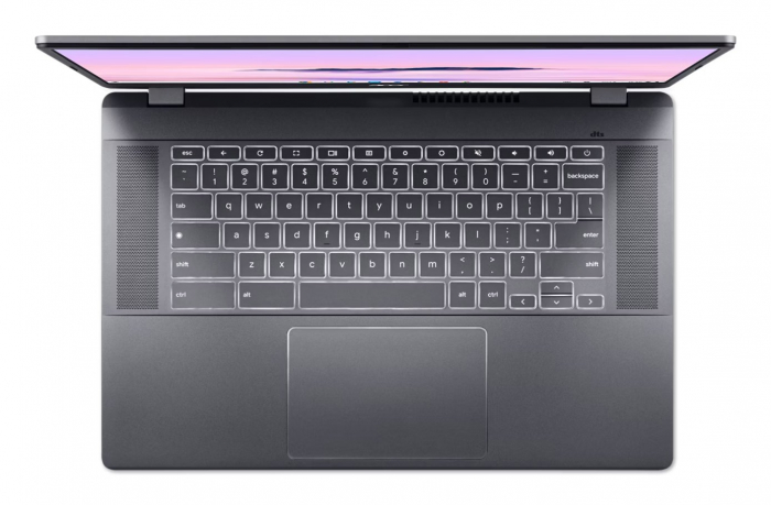 Laptop Acer Chromebook Plus 515, 15.6 inch, Intel® Core™ i5 1235U pana la 4.4 GHz, 8 GB RAM LPDDR5x, 512 GB SSD, Intel Iris Xᵉ Graphics, Free Dos, Grey [4]