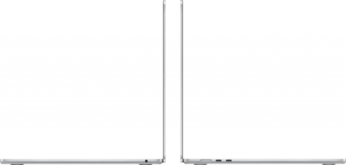 Laptop Apple MacBook Air, 15.3 inch, Apple M4, 16 GB RAM, 256 GB SSD, Apple GPU, macOS Sequoia, Silver [3]