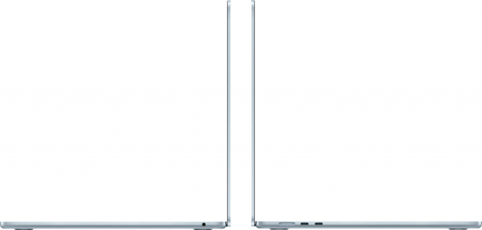 Laptop Apple MacBook Air, 15.3 inch, Apple M4, 16 GB RAM DDR4, 256 GB SSD, Apple GPU, macOS Sequoia, Blue [3]