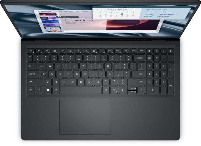 Laptop DELL, 15.6" Full HD, AMD Ryzen™ 5 7520U pana la 4.3 GHz, 8 GB RAM LPDDR5, 512 GB SSD, AMD Radeon, Windows 11 Pro, Carbon Black [4]
