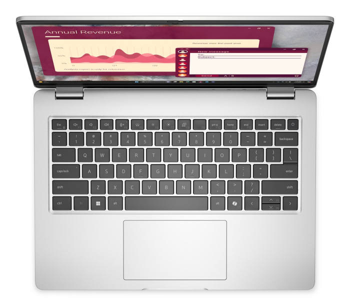 Laptop DELL Pro 14, 14" Full HD+, Intel® Core™ Ultra 7 265U pana la 5.3 GHz, 16 GB RAM DDR5, 512 GB SSD, Intel Graphics, Windows 11 Pro, Platinum [4]