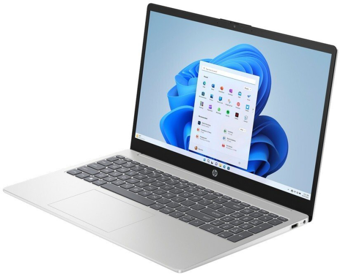 Laptop HP 15, 15.6" Full HD Touchscreen, AMD Ryzen™ 5 7520U pana la 4.3 GHz, 8 GB RAM DDR5, 512 GB SSD, AMD Radeon Mendocino, Windows 11 Home, Natural Silver [2]