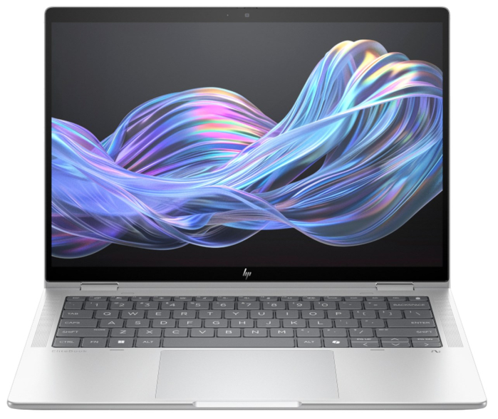 Laptop HP EliteBook X Flip G1i, 14" WUXGA Touchscreen, Intel® Core™ Ultra 7 258V pana la 4.8 GHz, 32 GB RAM, 512 GB SSD, Intel Arc, Windows 11 Pro, Glacier Silver [1]