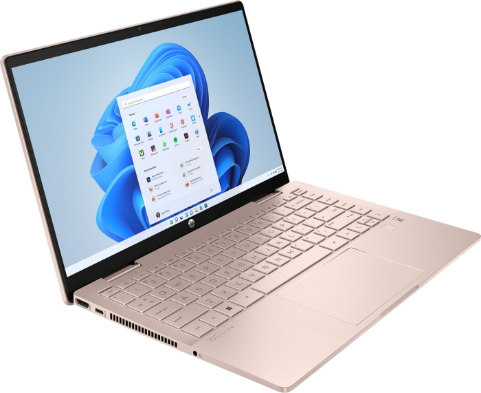 Laptop HP Pavilion x360, 14" Full HD Touchscreen, Intel® Core™ 5 120U pana la 5 GHz, 16 GB RAM DDR4 3200, 512 GB SSD, Intel Iris Xᵉ Graphics, Windows 11 Home, Pink [4]