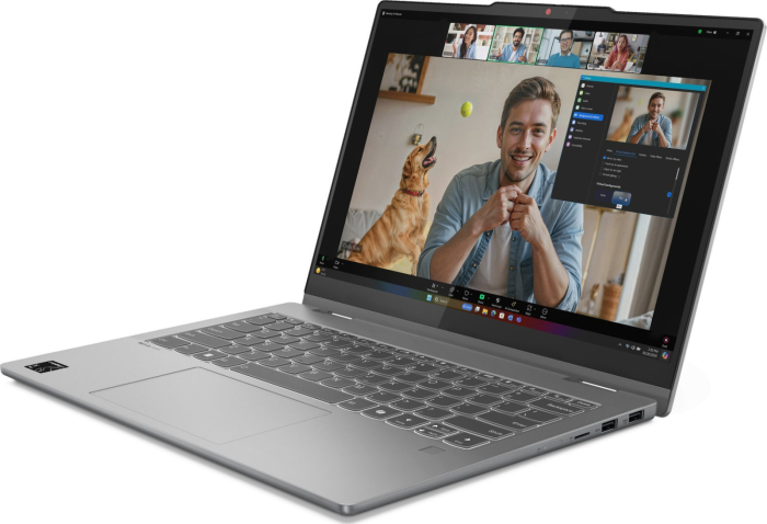 Laptop Lenovo IdeaPad 5 Hybrid (2-in-1), 14" WUXGA Touchscreen, Qualcomm Snapdragon X Plus X1P-42-100 pana la 3.4 GHz, 16 GB RAM LPDDR5x 8448, 512 GB SSD, Qualcomm Adreno, Windows 11 Pro, Luna Grey [4]