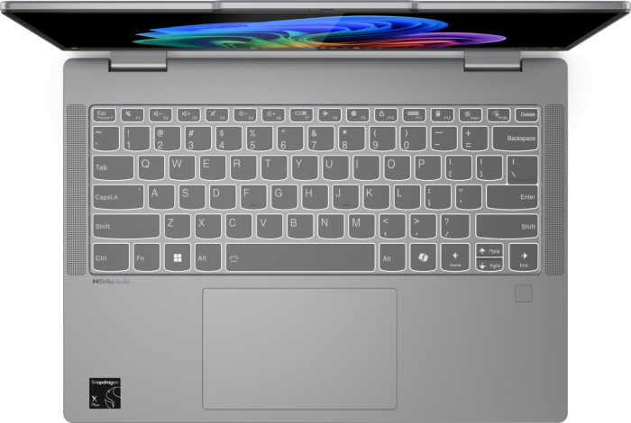 Laptop Lenovo IdeaPad 5 Hybrid (2-in-1), 14" WUXGA Touchscreen, Qualcomm Snapdragon X Plus X1P-42-100 pana la 3.4 GHz, 16 GB RAM LPDDR5x 8448, 512 GB SSD, Qualcomm Adreno, Windows 11 Pro, Luna Grey [3]