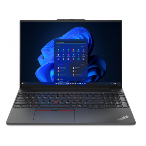 Laptop Lenovo ThinkPad E16 G2, 16" WUXGA, AMD Ryzen™ 5 7535HS pana la 4.55 GHz, 16 GB RAM DDR5 4800, 512 GB SSD, AMD Radeon 660M, Free Dos, Black [1]