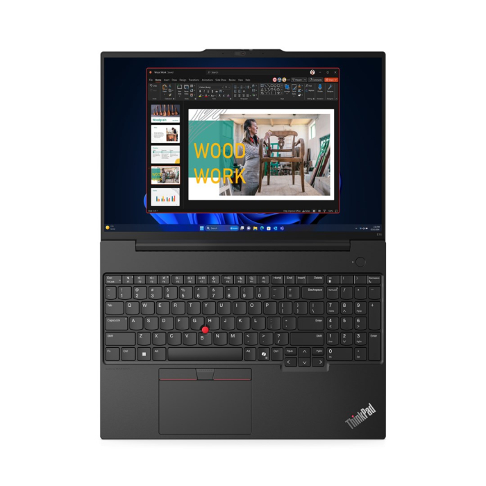 Laptop Lenovo ThinkPad E16 G2, 16" WUXGA, AMD Ryzen™ 5 7535U pana la 4.55 GHz, 8 GB RAM DDR5 4800, 256 GB SSD, AMD Radeon, Windows 11 Pro, Black [4]