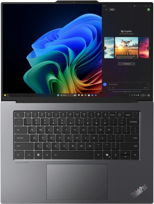 Laptop Lenovo ThinkPad X9-15 G1, 15.3" 2.8K, Intel® Core™ Ultra 5 228V pana la 4.5 GHz, 32 GB RAM LPDDR5x 8533, 512 GB SSD, Intel Arc Graphics 130V, Windows 11 Pro, Grey [2]