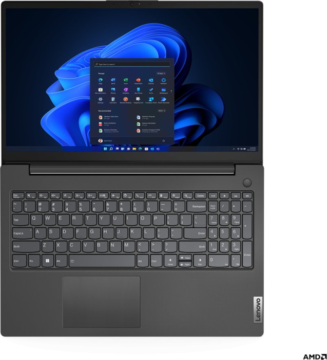 Laptop Lenovo V15 G4, 15.6" Full HD, AMD Ryzen™ 7 7730U pana la 4.5 GHz, 16 GB RAM DDR5, 512 GB SSD, AMD Radeon, Free Dos, Business Black [4]
