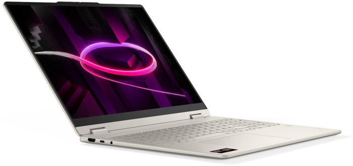 Laptop Lenovo Yoga 7, 16" WUXGA Touchscreen, AMD Ryzen™ AI 7 445 pana la 4.6 GHz, 16 GB RAM LPDDR5x 8000, 512 GB SSD, AMD Radeon, Windows 11 Home, Seashell [3]