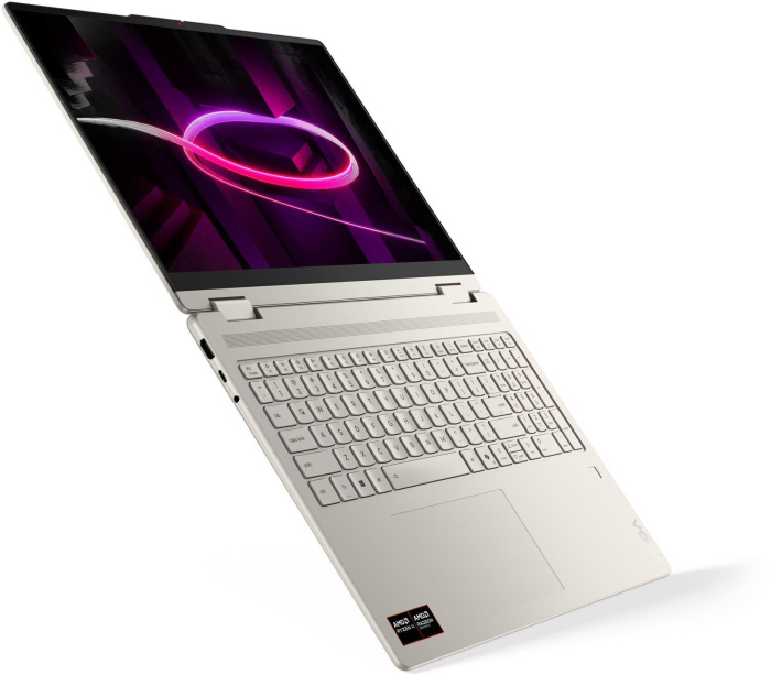Laptop Lenovo Yoga 7, 16" WUXGA Touchscreen, AMD Ryzen™ AI 7 445 pana la 4.6 GHz, 16 GB RAM LPDDR5x 8000, 512 GB SSD, AMD Radeon, Windows 11 Home, Seashell [4]