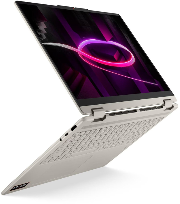 Laptop Lenovo Yoga 7, 16" WUXGA Touchscreen, AMD Ryzen™ AI 7 445 pana la 4.6 GHz, 16 GB RAM LPDDR5x 8000, 512 GB SSD, AMD Radeon, Windows 11 Home, Seashell [5]