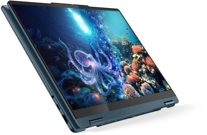 Laptop Lenovo Yoga 7 Hybrid (2-in-1), 14" WUXGA Touchscreen, AMD Ryzen™ AI 5 340 pana la 4.8 GHz, 16 GB RAM LPDDR5 6400, 512 GB SSD, AMD Radeon 840M, Windows 11 Home, Tidal Teal [5]