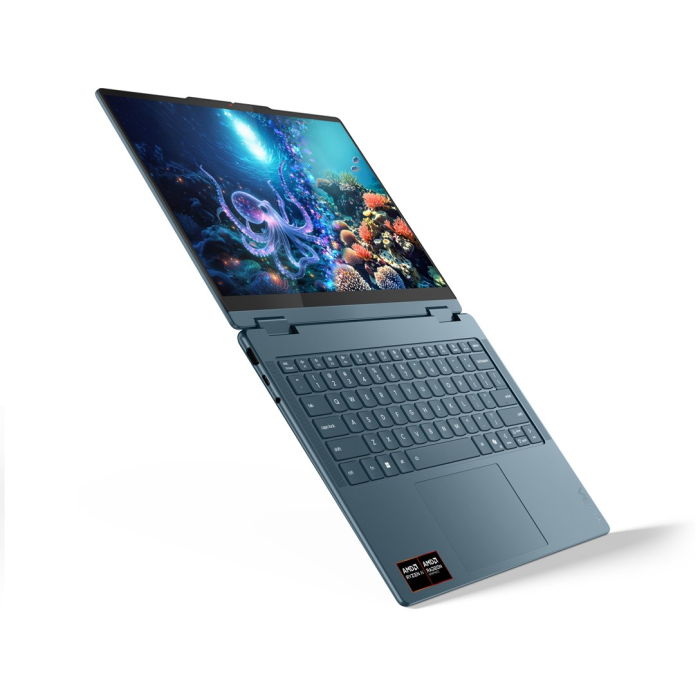 Laptop Lenovo Yoga 7 Hybrid (2-in-1), 14" WUXGA Touchscreen, AMD Ryzen™ AI 5 340 pana la 4.8 GHz, 16 GB RAM LPDDR5x, 512 GB SSD, AMD Radeon 840M, Windows 11 Home, Tidal Teal [6]