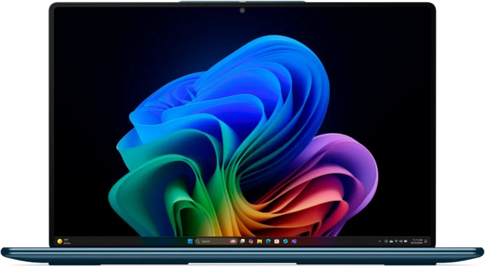 Laptop Lenovo Yoga Slim 9, 14" WQUXGA Touchscreen, Intel® Core™ Ultra 7 258V pana la 4.8 GHz, 32 GB RAM LPDDR5x 8533, 1 TB SSD, Intel Arc Graphics 140V, Windows 11 Home, Tidal Teal [1]