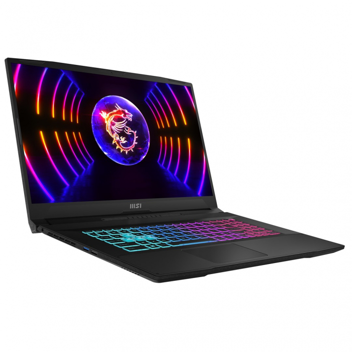 Laptop MSI Katana 17, 17.3" Full HD, Intel® Core™ i5 13420H pana la 4.6 GHz, 16 GB RAM DDR5 5200, 1 TB SSD, NVIDIA® GeForce® RTX 4050 6 GB, Free Dos, Black [2]