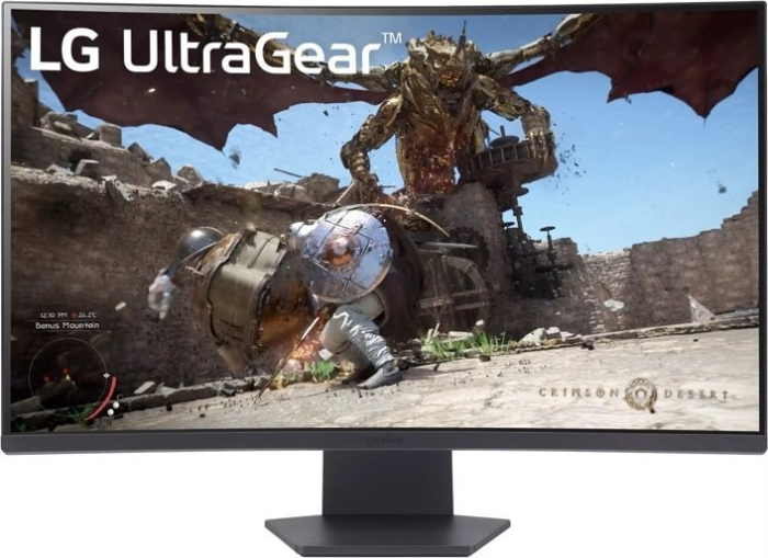 Monitor Gaming Curbat LG 32GS60QC-B, 31.5" QHD 2560 x 1440, VA, 1 ms, 180 Hz, Black [1]